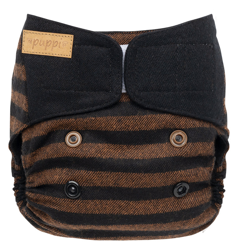 Puppi Wollüberhose V3 Bee Wild Newborn Klett