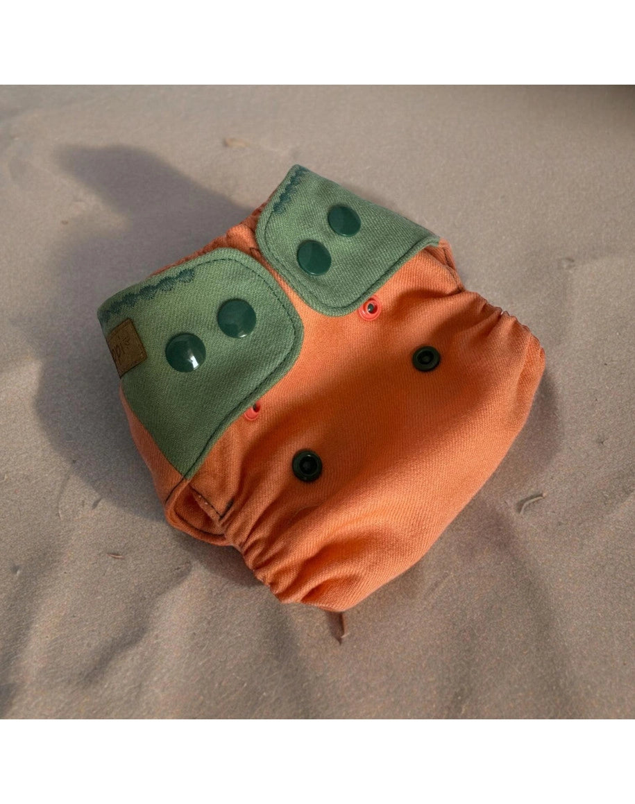 Puppi Wollüberhose V3 Melon Newborn Snaps