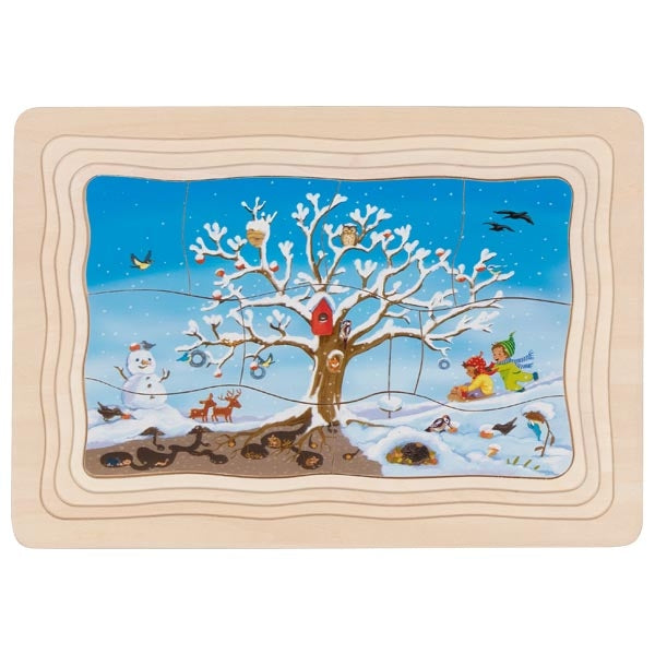 goki Schichtenpuzzle Mein Apfelbaum