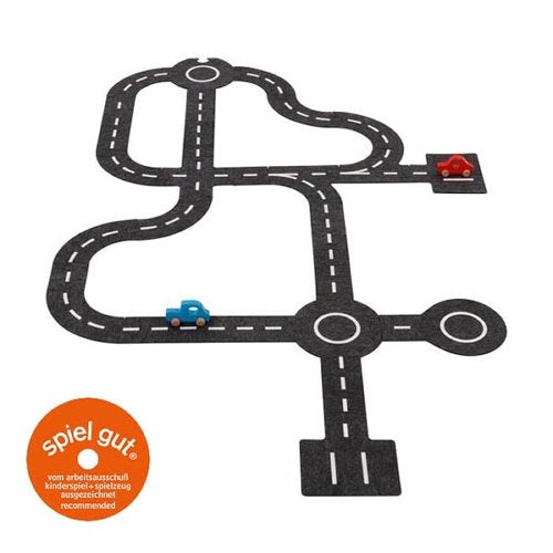 goki Spielstraße mit 2 Fahrzeugen
