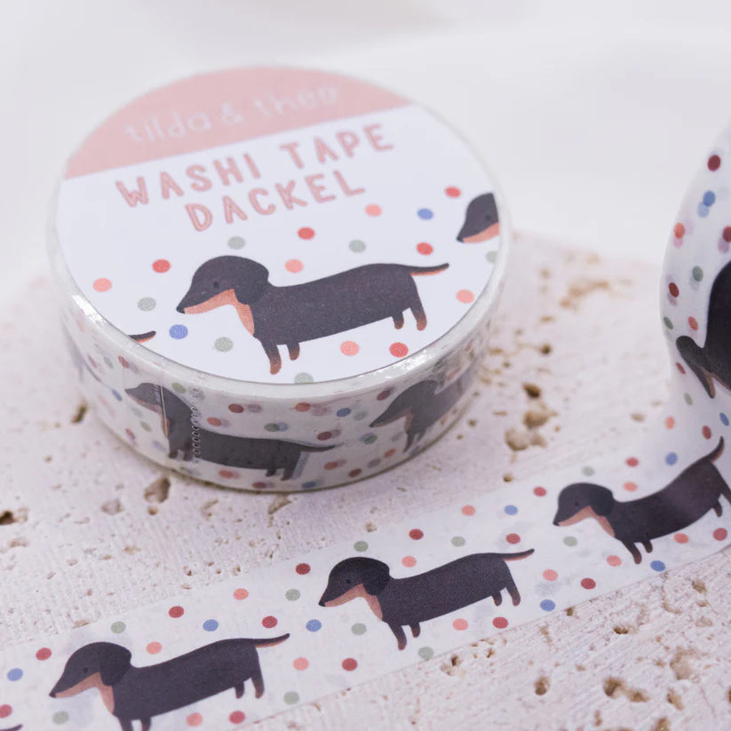 Tilda&Theo Washi-Tape Dackel