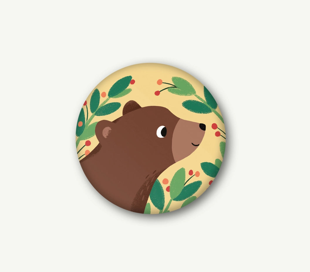 Vierundfünfzig Illustration Magnet 37 mm