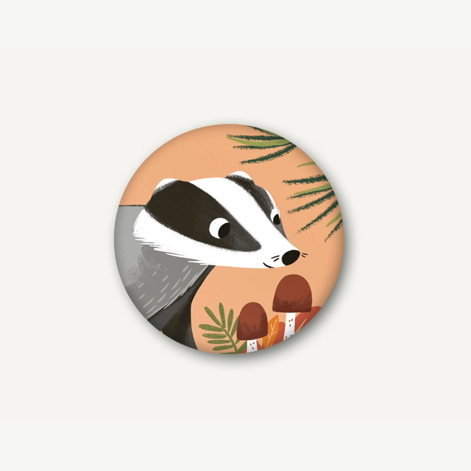 Vierundfünfzig Illustration Magnet 37 mm