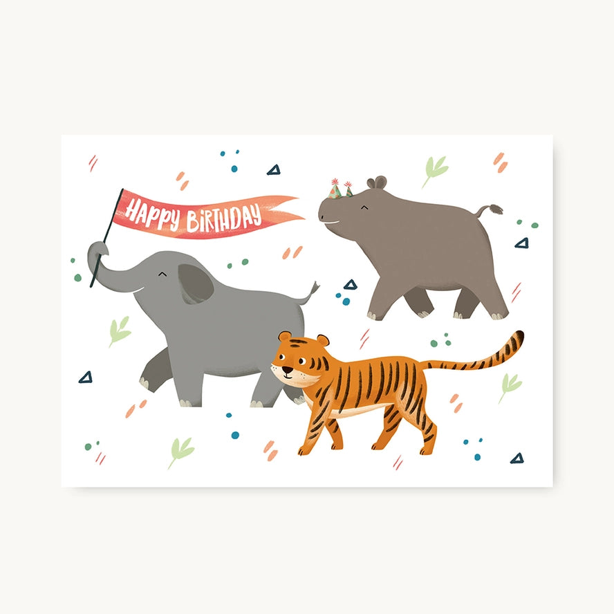 VIERUNDFÜNFZIG Postkarte zum Geburtstag