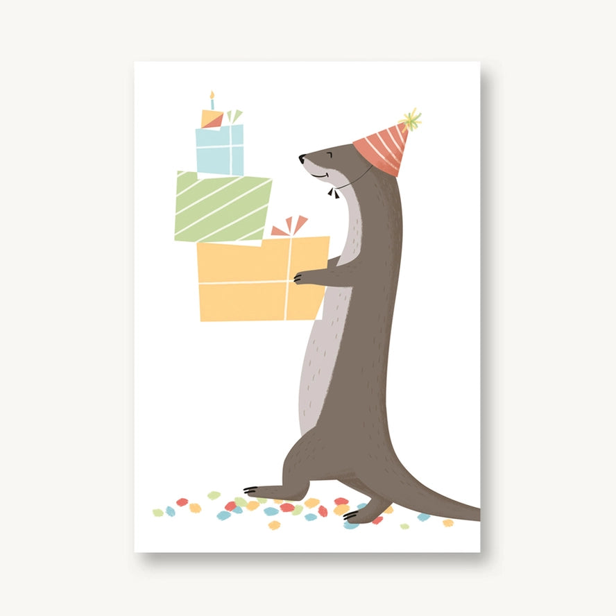 VIERUNDFÜNFZIG Postkarte zum Geburtstag