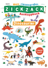 Mein riesengroßes ZickZack Ausklappbuch Dinosaurier