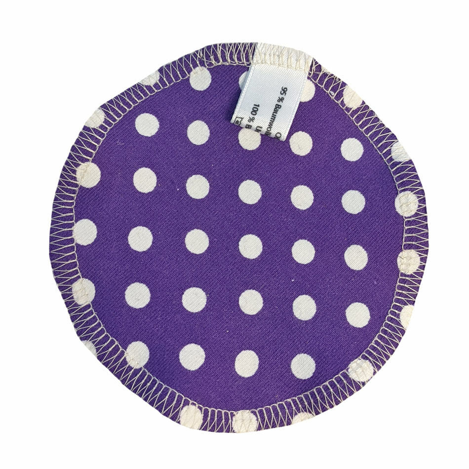 Allerlei Windeln Abschminkpad violett mit Punkten