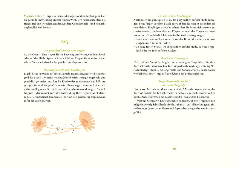 artgerecht - das andere Babybuch Seite 222 und 223