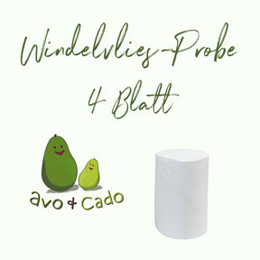 Avo&Cado Bambus-Windelvlies Probe 4 Blatt