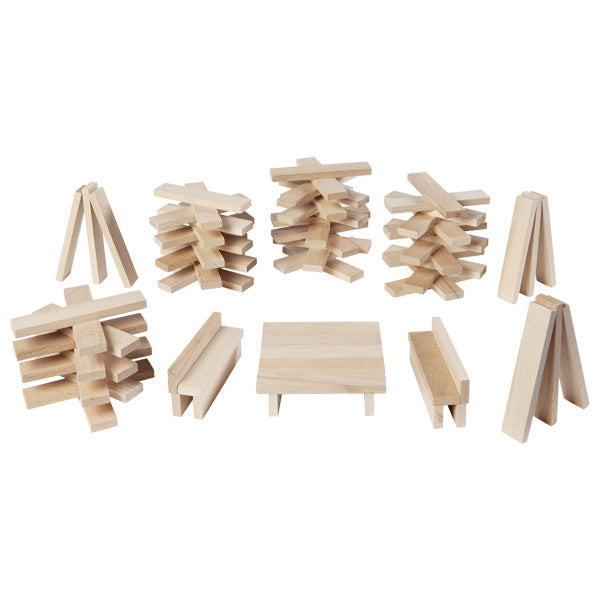 goki Bausteine aus Holz, 200 Teile