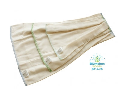 Blümchen-Baumwoll-Prefolds alle Größen