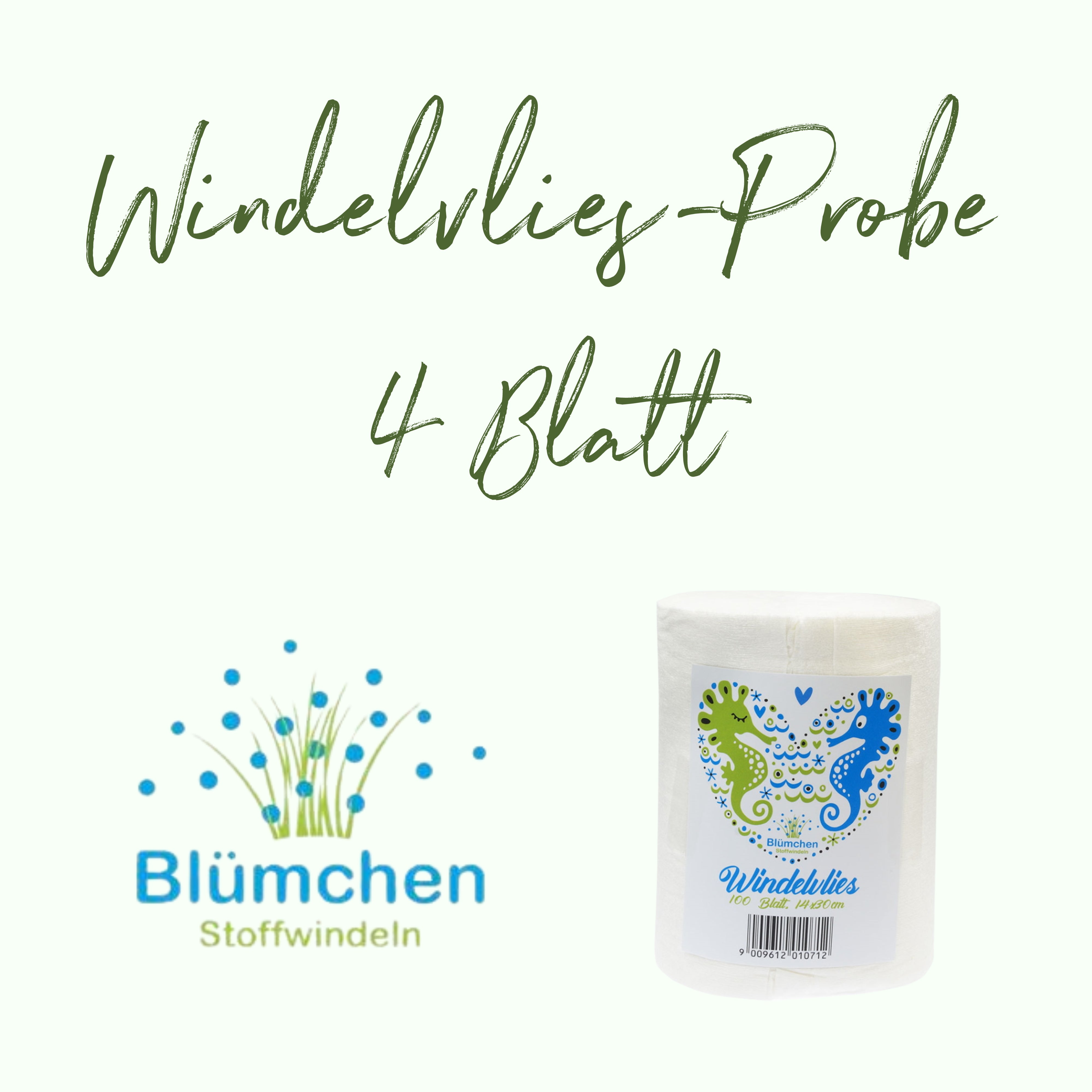 Blümchen Windelvlies Probe 4 Blatt