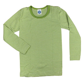 Cosilana Langarmhemd grün-geringelt