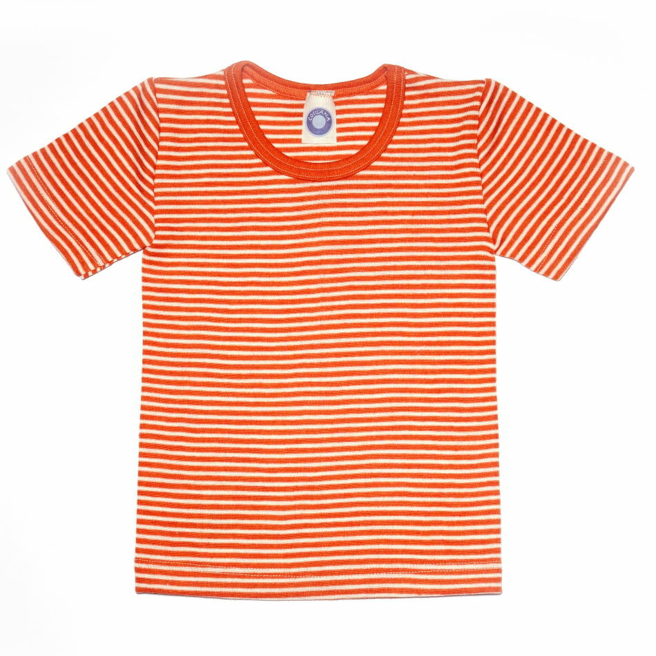 Cosilana T-Shirt orange-geringelt