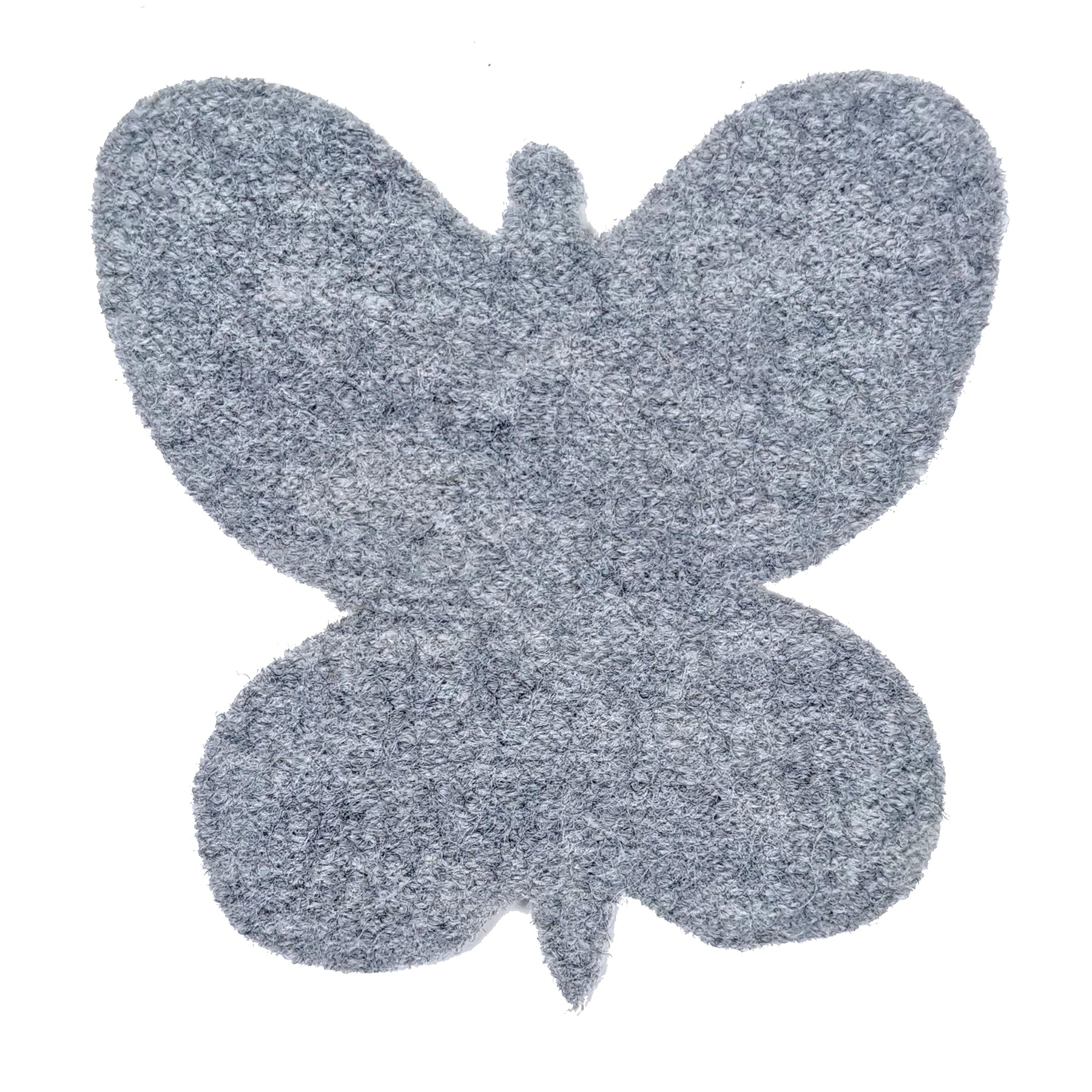 Disana Sommerwollwalk Applikation Schmetterling Grau