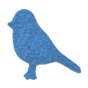 Disana Wollwalk Applikation Vogel blau
