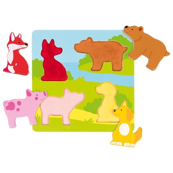 goki Fühlpuzzle Tiere