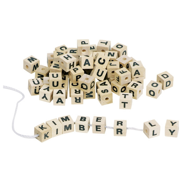 Goki Buchstabenwürfel natur