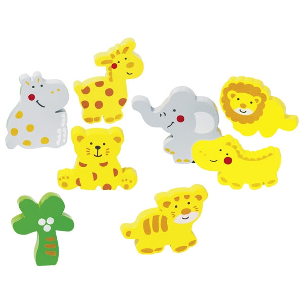 goki Einlegepuzzle Wilde Tiere
