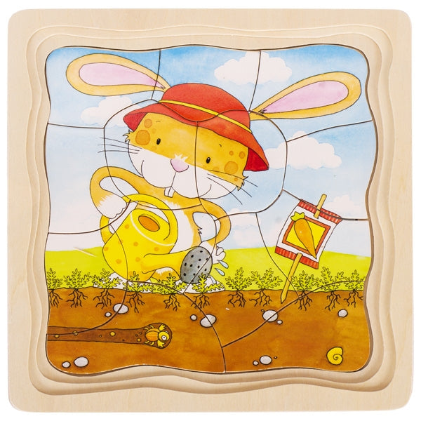 Goki Schichtenpuzzle Das Gemüsebeet