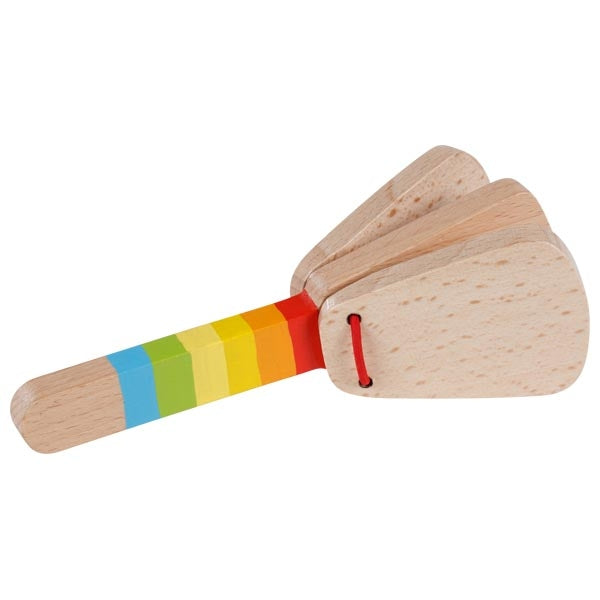 goki Stielkastagnette Regenbogen