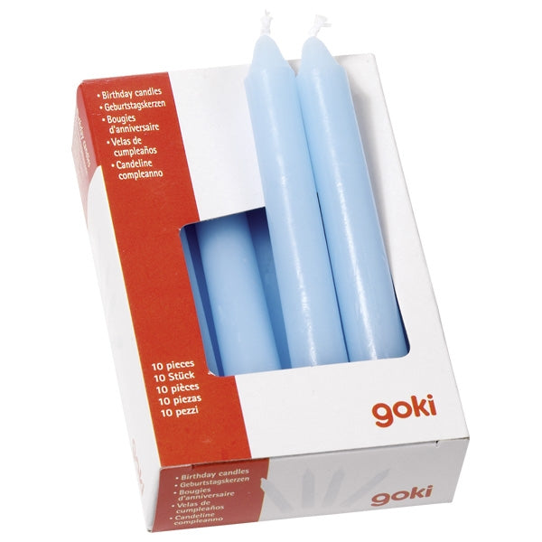 goki Geburtstagskerzen 10 Stk. blau