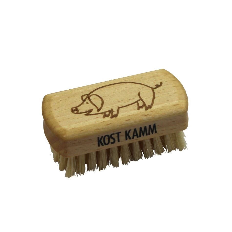 Kostkamm Kindernagelbürste Schweinchen