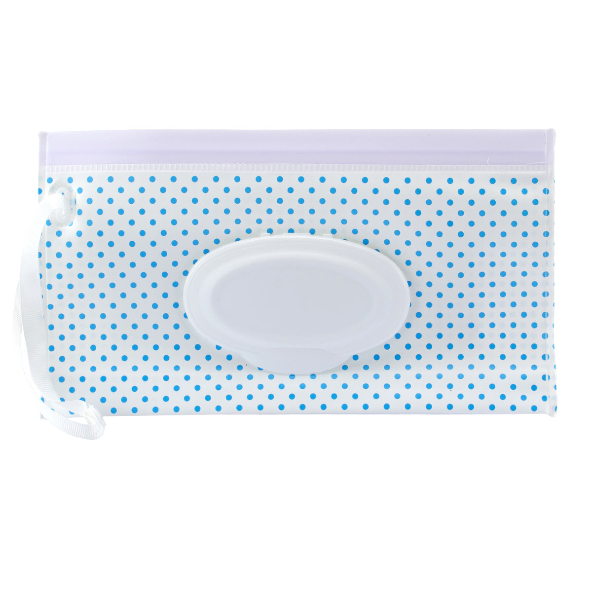 No Waste Silikonbox für Feuchttücher Blaue Punkte