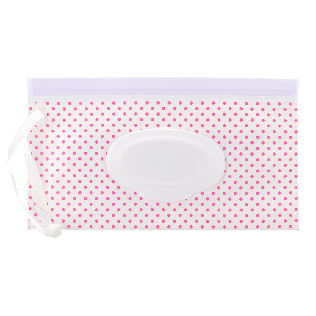 No Waste Silikonbox für Feuchttücher Rosa Punkte
