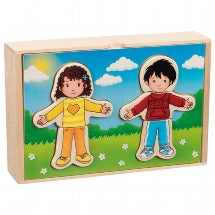 goki Puzzle Anziehpuppen