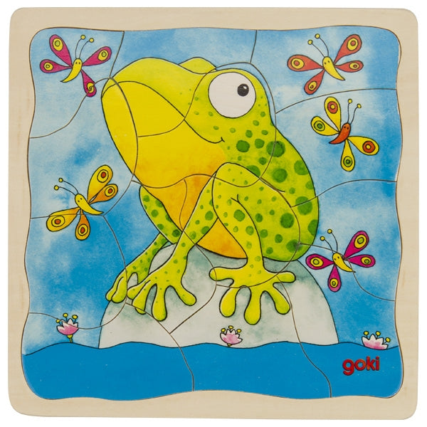 Goki Schichtenpuzzle Der Frosch