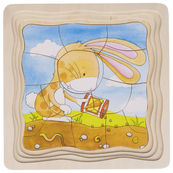 Goki Schichtenpuzzle Das Gemüsebeet