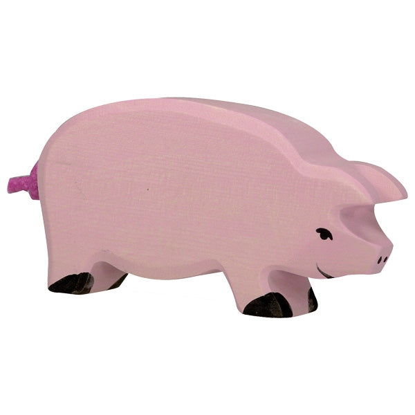 Holztiger Schwein