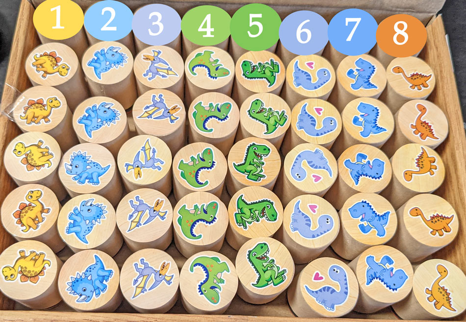 Stempel Dinosaurier